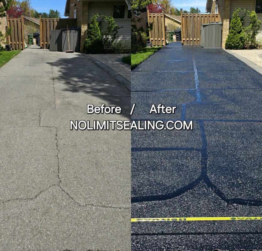 No Limit Sealing - Affordable Driveway Sealing, Interlock Sealing, Garage Ramp Installation, Driveway Extension, Crack Filling, Driveway Painting and Asphalt Maintenance in Vaughan, Richmond Hill, Maple, Markham, Woodbridge, Aurora.
